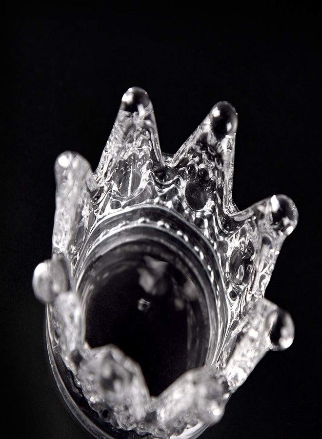KADS 2 PCS Crown Nair Art Acrylic Liquid Powder Glass Dappen Dish Cup Nails Art Pen Holder Nail Crystal Bowl Dapping Dish Glass Crystal Cup - Image 4